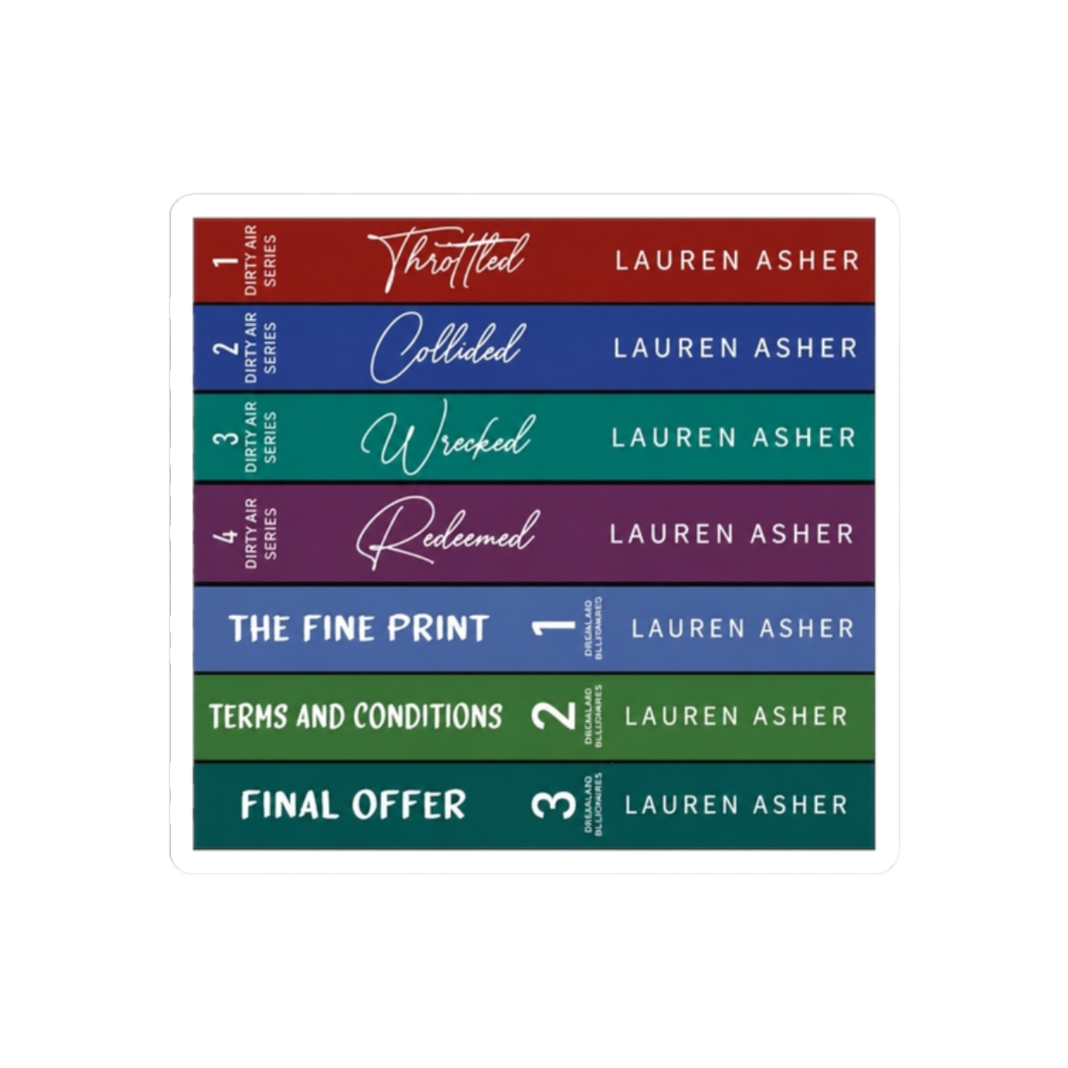 Lauren Asher Book Stack - alternate angle 3, merchandise
