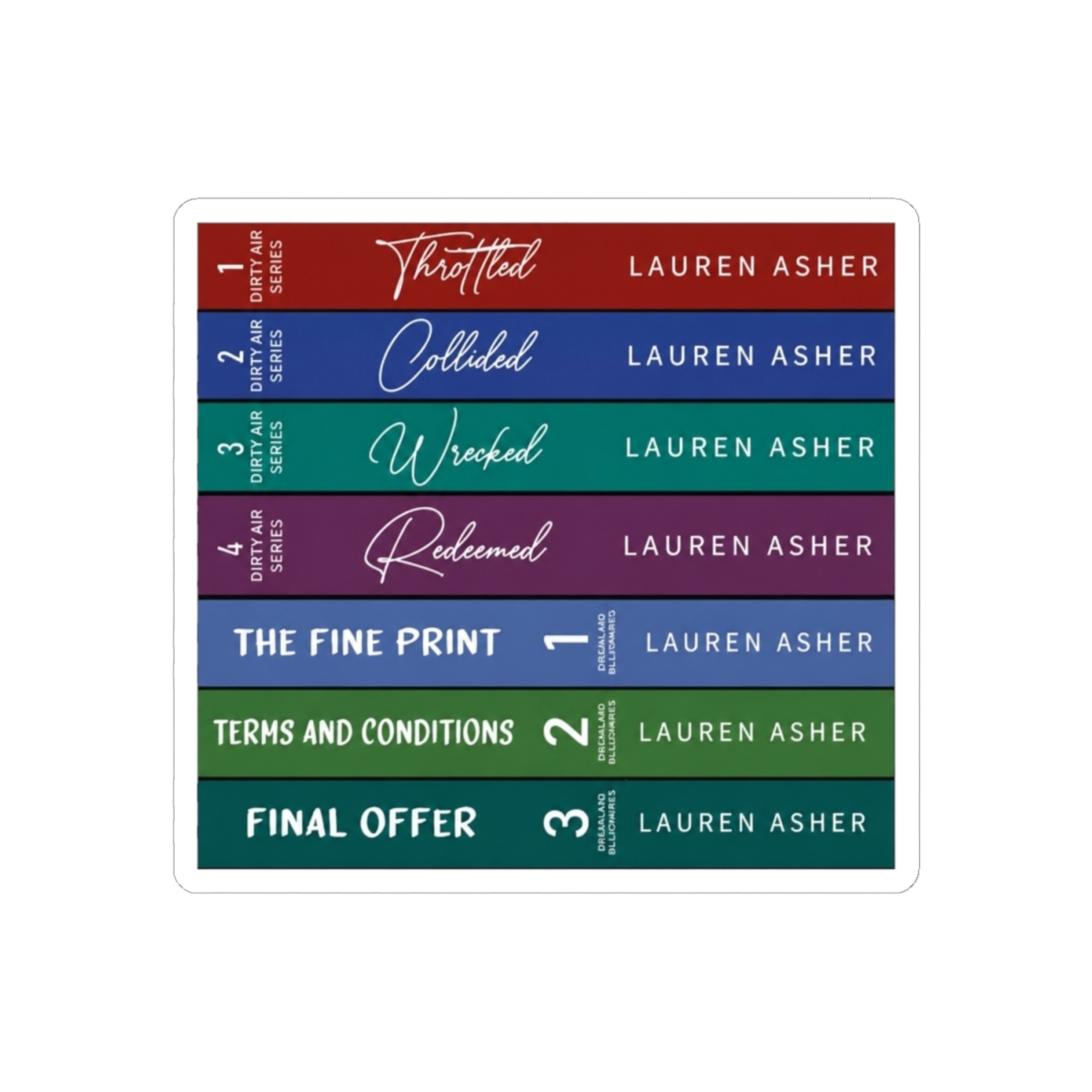Lauren Asher Book Stack - alternate angle 1, merchandise