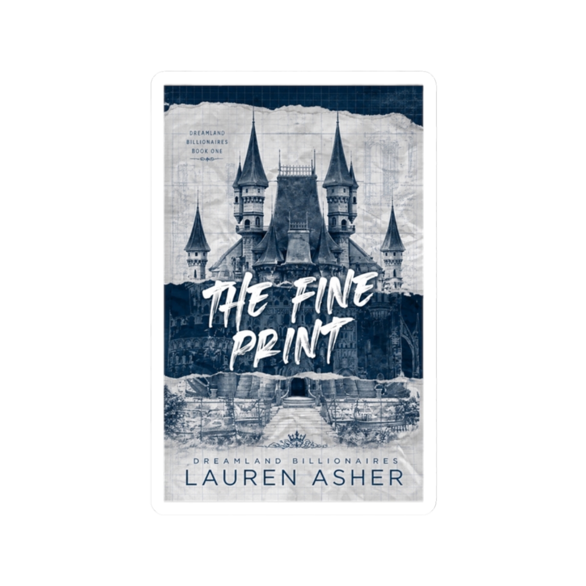The Fine Print Book Cover Lauren Asher - alternate angle 3, merchandise