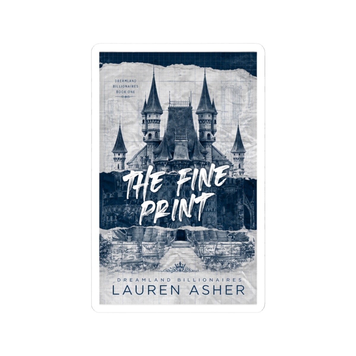 The Fine Print Book Cover Lauren Asher - alternate angle 1, merchandise