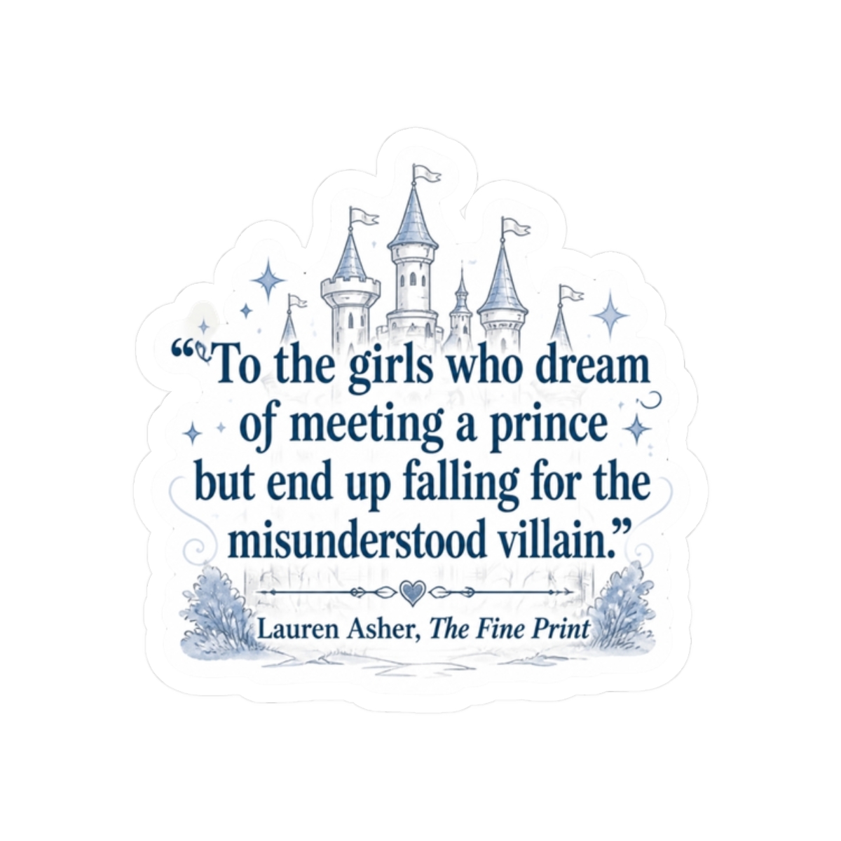 The Fine Print Lauren Asher - Falling for the Villain - alternate angle 3, merchandise